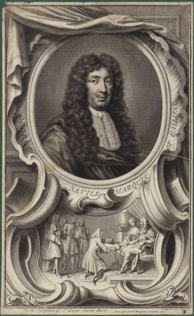 Portræt af George Savile, Marquess of Halifax af English School