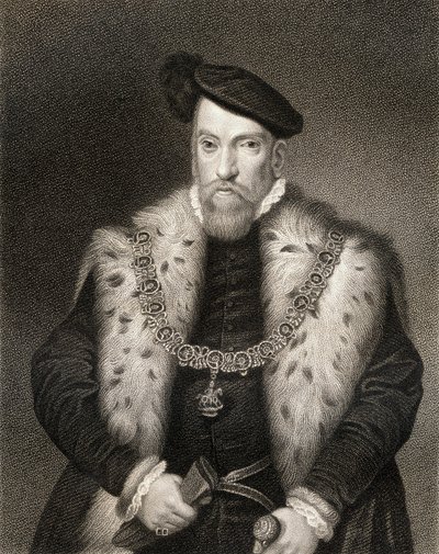 Portræt af Henry Fitzalan, 12. jarl af Arundel, fra Lodges British Portraits, 1823 af English School