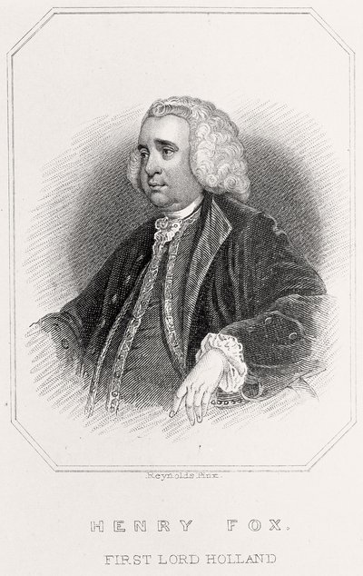 Portrait of Henry Fox, 1st Lord Holland, 1835dani af English School