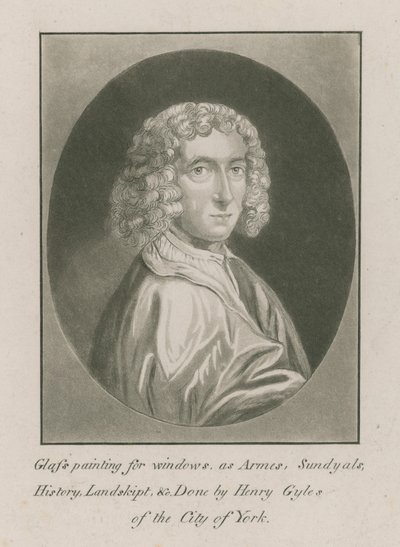 Portræt af Henry Gyles, glasmaler af English School
