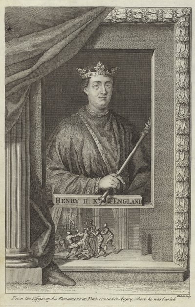Portræt af Henrik II af England af English School