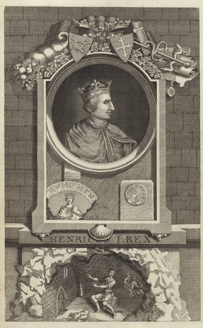 Portræt af Henrik I af England af English School