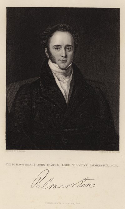 Portræt af Henry John Temple af English School