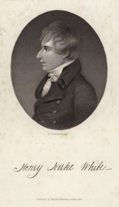 Portræt af Henry Kirke White af English School