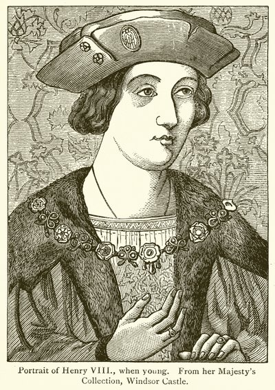 Portræt af Henrik VIII, da han var ung af English School