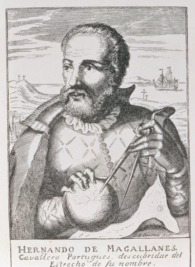Portræt af Hernando de Magallanes (ca. 1480-1521) fra 