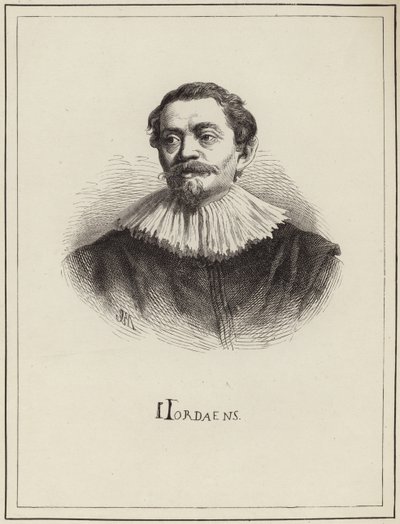 Portræt af Jacob Jordaens af English School