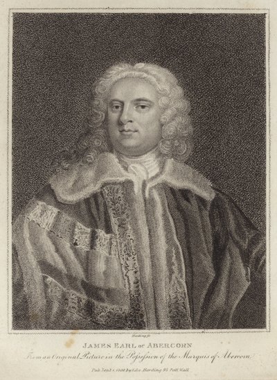 Portræt af James Hamilton, jarl af Abercorn af English School