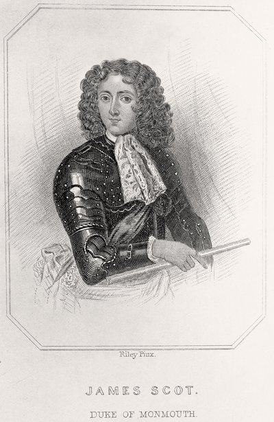 Portrait of James Scott, Duke of Monmouth, 1835 dani af English School