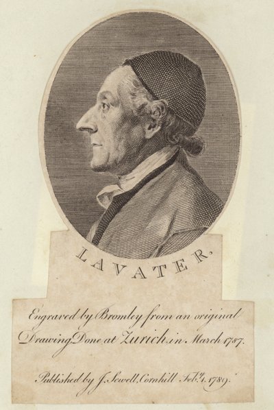 Porträt von Johann Kaspar Lavater von English School