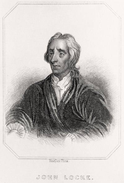 Portrait of John Locke, 1835dani af English School
