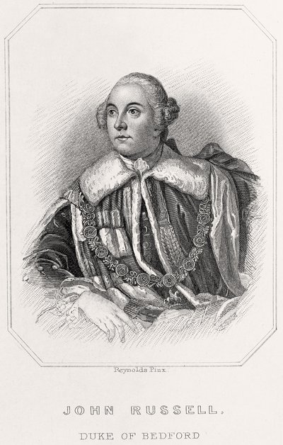 Portræt af John Russell, hertug af Bedford, 1835 af English School