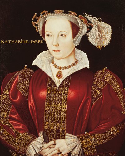 Portræt af Katherine Parr, ca. 1545 (olie på panel) af English School