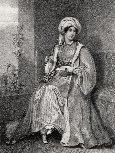 Portræt af Lady Hester Stanhope, af English School