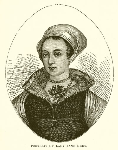 Portræt af Lady Jane Gray af English School