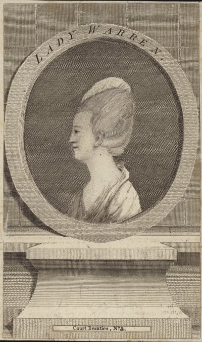 Portræt af Lady Warren af English School