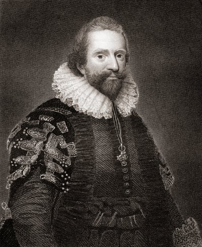 Portræt af Lionel Cranfield, fra Lodges British Portraits, 1823 af English School