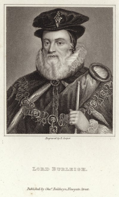 Portræt af Lord Burleigh af English School