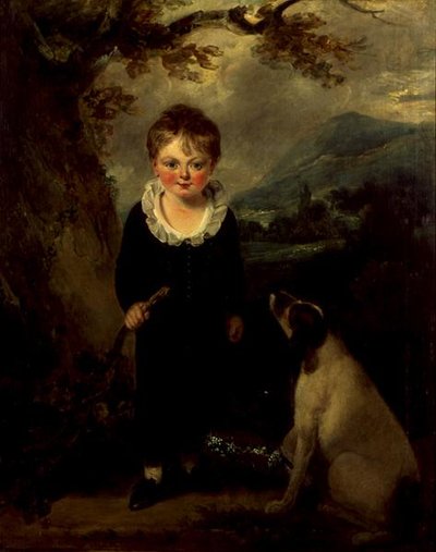 Portræt af Lord Godolphin As A Child, ca. 1810 (olie på lærred) af English School