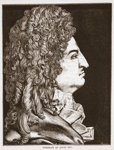 Portræt af Ludvig XIV af English School