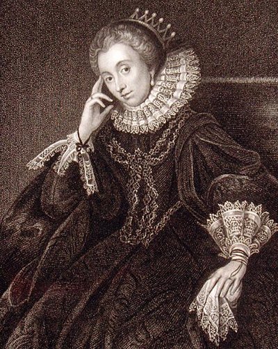 Portræt af Lucy Harrington, grevinde af Bedford (ca. 1581-1627), fra 