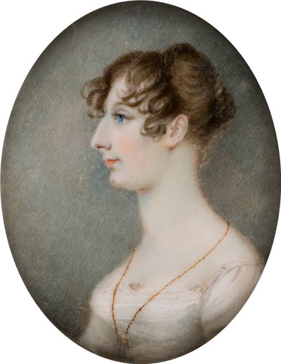Portræt af Lucy, den ærede fru Whitmore, senere Lady Lucy Whitmore (1792-1840), ca. 1810-40 (olie på lærred) af English School