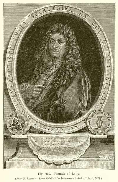 Portræt af Lully af English School