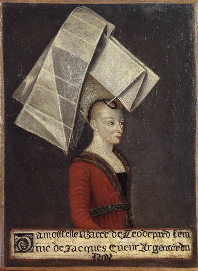 Portræt af Macée de Léodepart, hustru til den franske handelsmand Jacques Coeur af English School