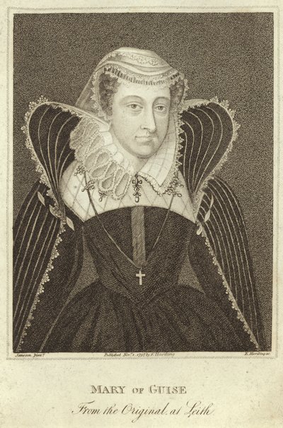 Portræt af Mary, Queen of Scots af English School