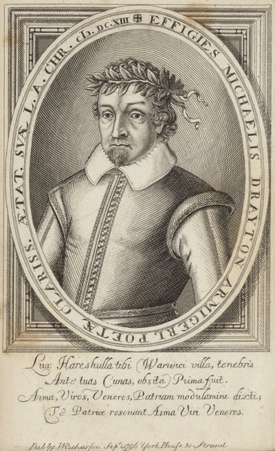 Portræt af Michael Drayton af English School