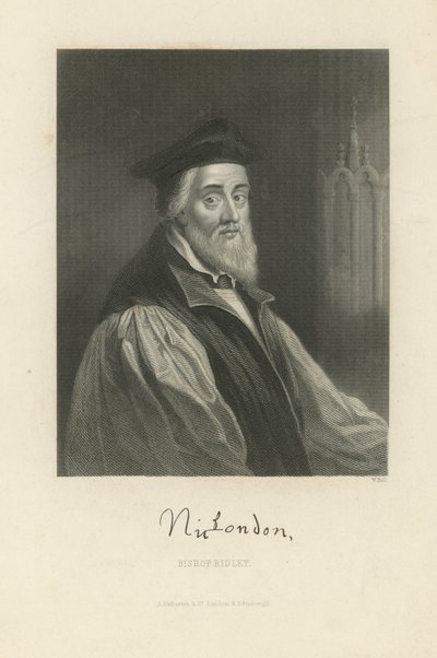Portræt af Nicholas Ridley af English School