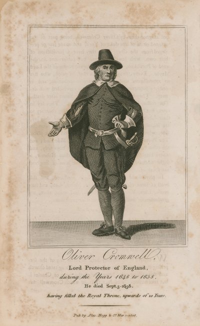 Porträt von Oliver Cromwell von English School