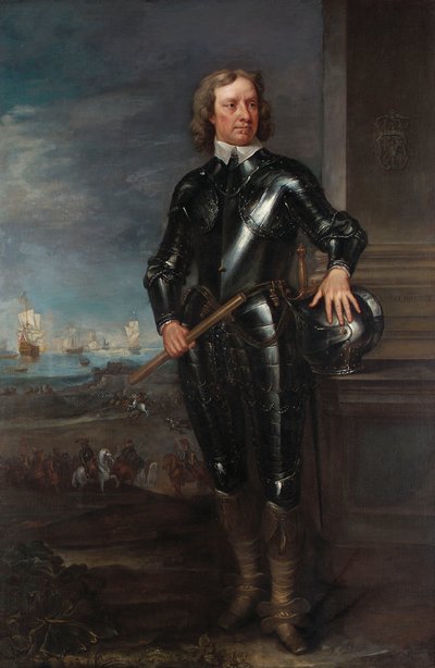 Portræt af Oliver Cromwell af English School