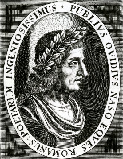 Portræt af Ovid, 1639 af English School