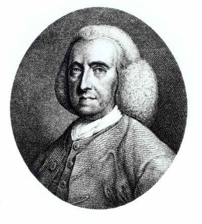 Portræt af Peter Collinson (1694-1768) af English School