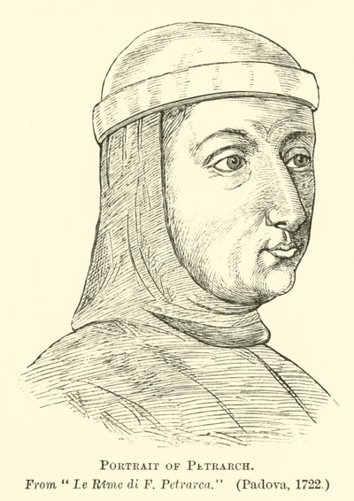 Portrait of Petrarch  af English School