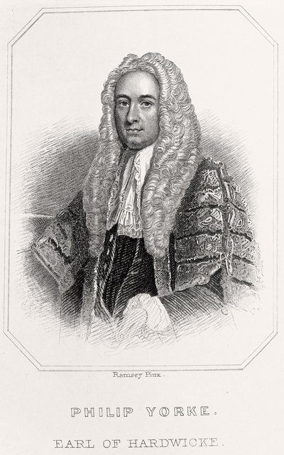 Portrait of Philip Yorke, Earl of Hardwicke, 1835dani af English School