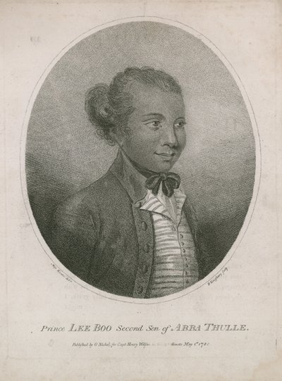 Portræt af Prins Lee Boo af Palau af English School