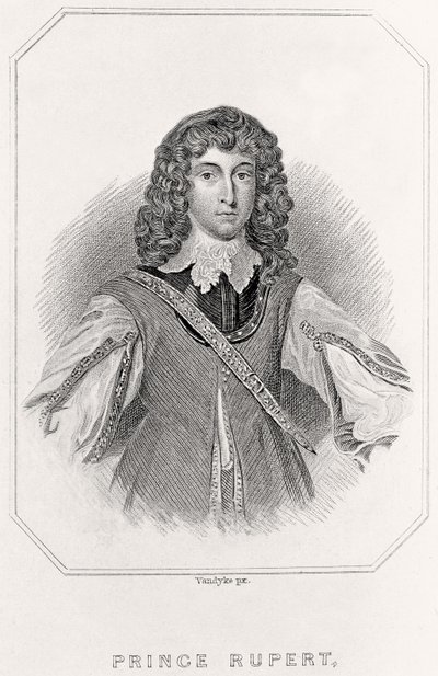 Portrait of Prince Rupert, 1835dani af English School