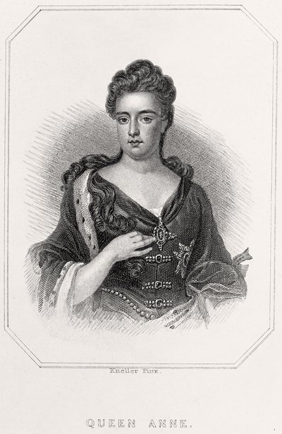 Portræt af dronning Anne, 1835 af English School