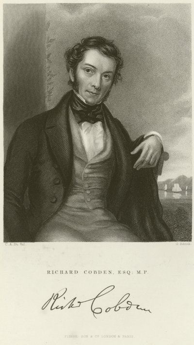 Portræt af Richard Cobden af English School