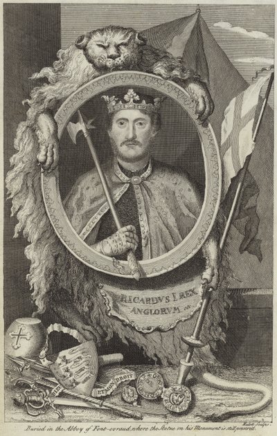 Portræt af Richard I af England af English School