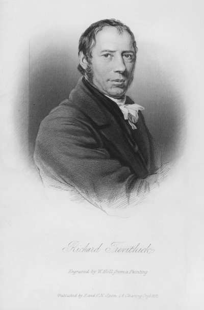 Portræt af Richard Trevithick (gravering) af English School