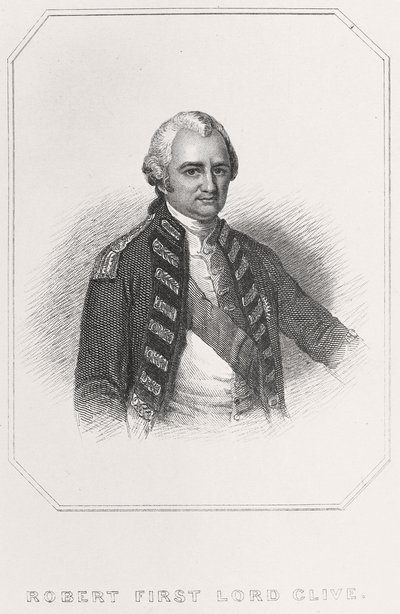 Portrait of Robert 1st Lord Clive, 1835dani af English School