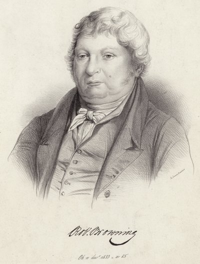 Porträt von Robert Browning von English School