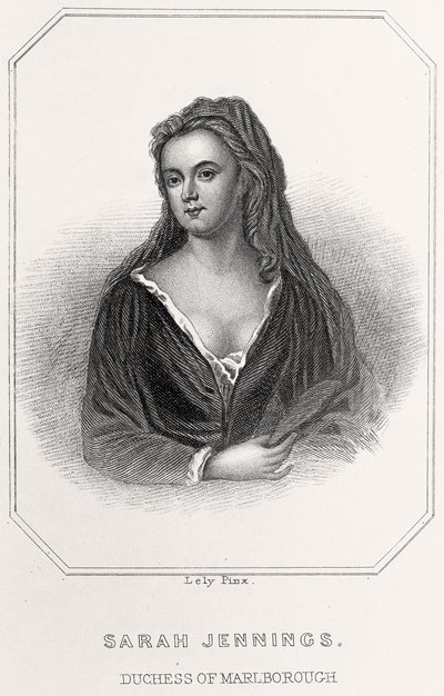 Portrait of Sarah Jennings, Duchess of Marlborough, 1835dani af English School