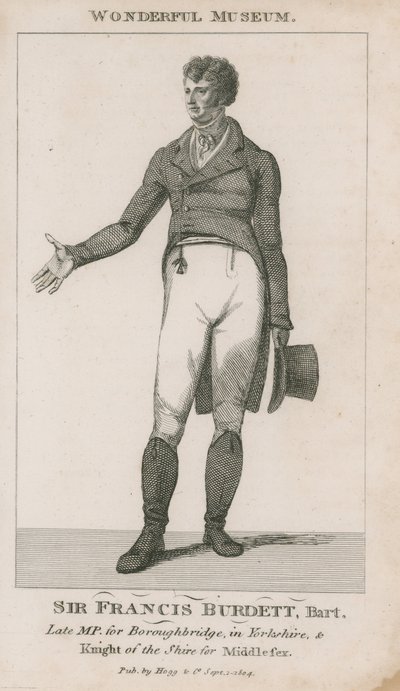 Portræt af Sir Francis Burdett af English School