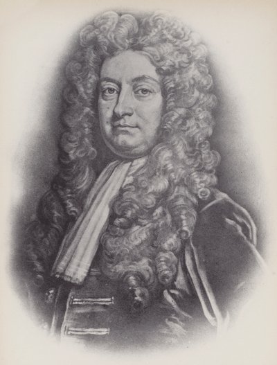 Portræt af Sir Hans Sloane, efter maleriet af Kneller (litho) af English School