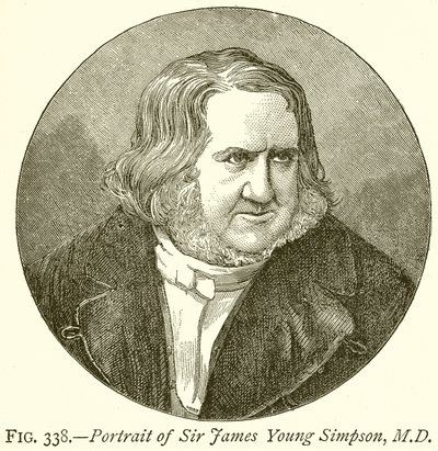 Portræt af Sir James Young Simpson, M.D. af English School