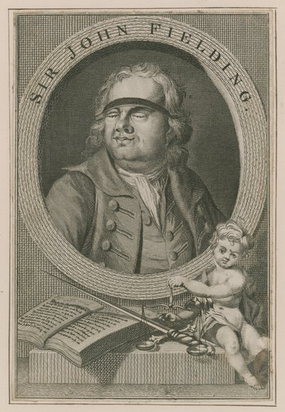 Portræt af Sir John Fielding af English School